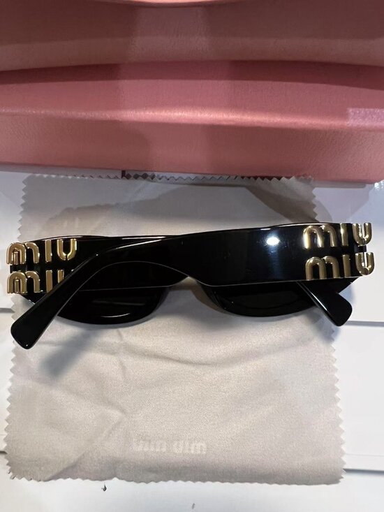Miu Miu Sunglasses - Black - SMU 11W - Hand Made In Italy